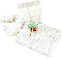 Vista 9 de TTLLQQ Papel de regalo de mariposa de metal dorado, 40 hojas de tamaño grande de 20 x 26 pulgadas para bodas, cumpleaños, baby shower, decoración