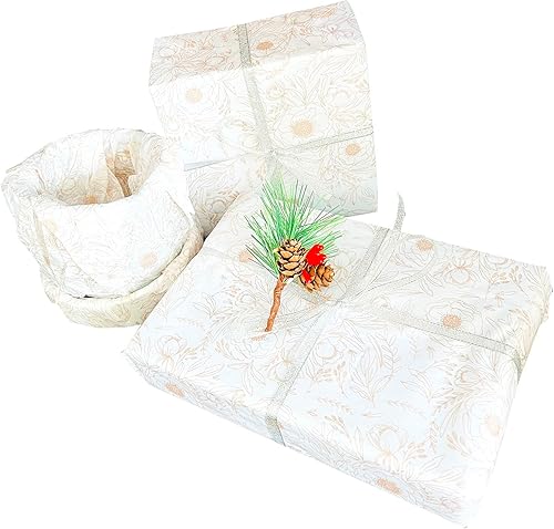 Miniatura 9 de TTLLQQ Papel de regalo de mariposa de metal dorado, 40 hojas de tamaño grande de 20 x 26 pulgadas para bodas, cumpleaños, baby shower, decoración de