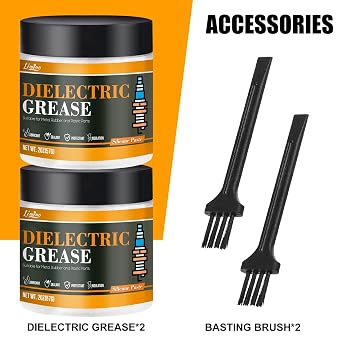 Dielectric Grease - 4oz Automotive Silicone Paste for Electrical Components and Connectors, Spark Plugs, Automotive O-Ring, Brake - Waterproof Silicone Grease, Heat Resistant and Easy Application