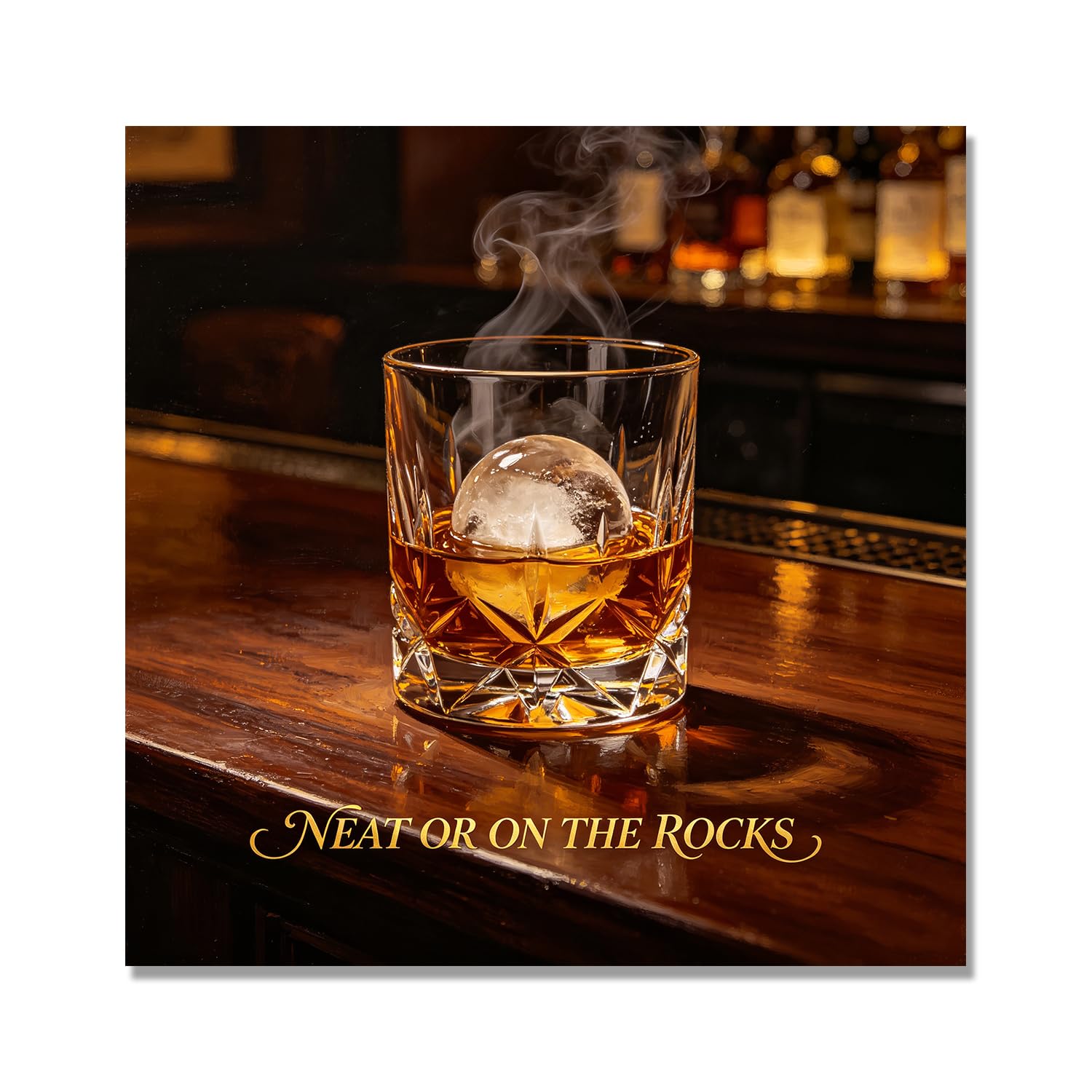Bhsgus Only Canvas. Whiskey Tasting Canvas Wall Art, Vintage Rustic Whiskey Lover Poster for Man Cave Bar Kitchen Pub Decor, Bourbon Themed Artwork,. The Flight. 40x40cm-16x16in