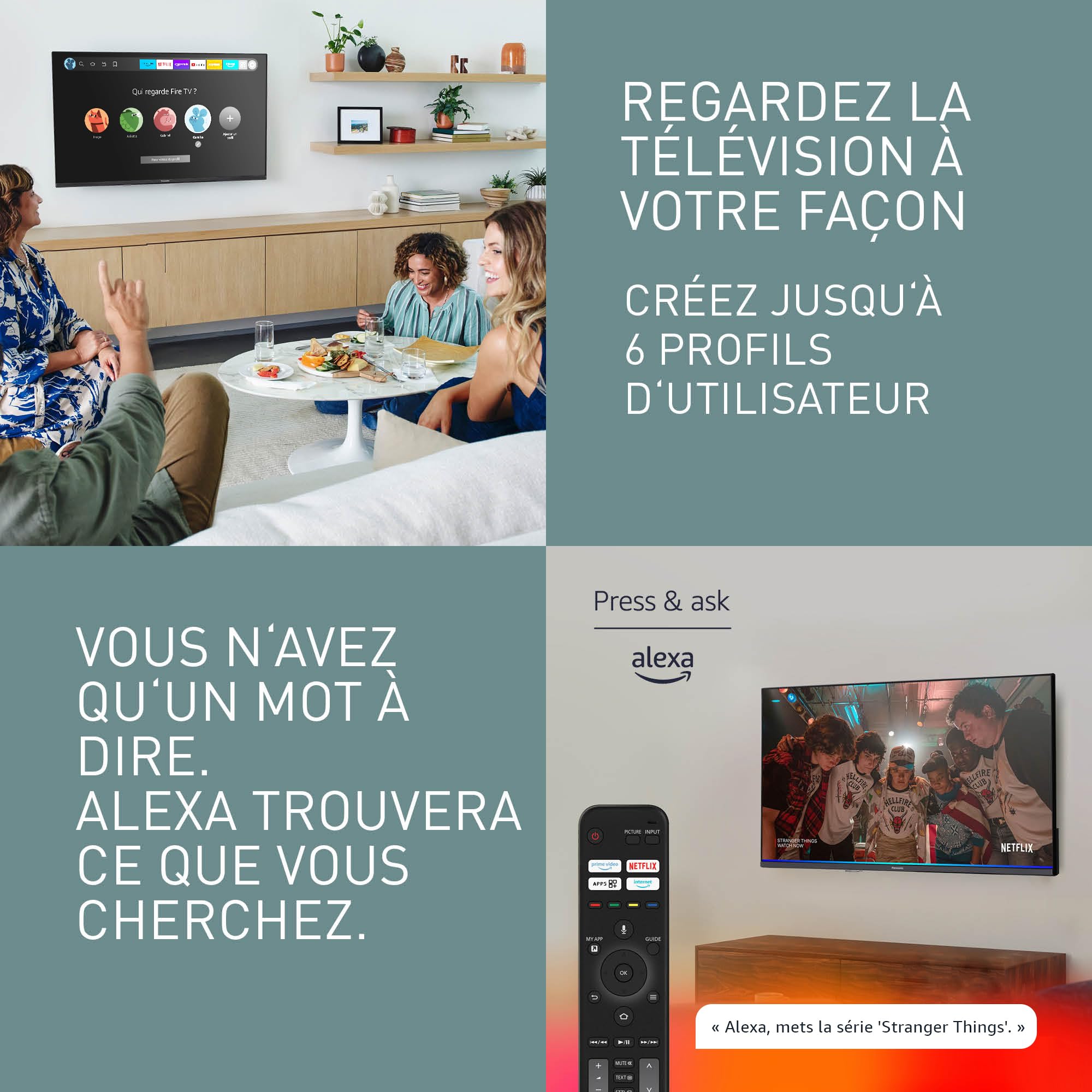 Panasonic PanasonicTV-32S55AEZ, Série S55 32 Pouces Full HD LED Smart TV, 2024, Fire TV, HD Colour Engine, HDR, Contrôle Vocal Alexa, Mode Jeu, Lecteur Média, Expérience Visuelle Exceptionnelle | HD Colour Engine, HDR, Contrôle Vocal Alexa, Mode Jeu, Lect