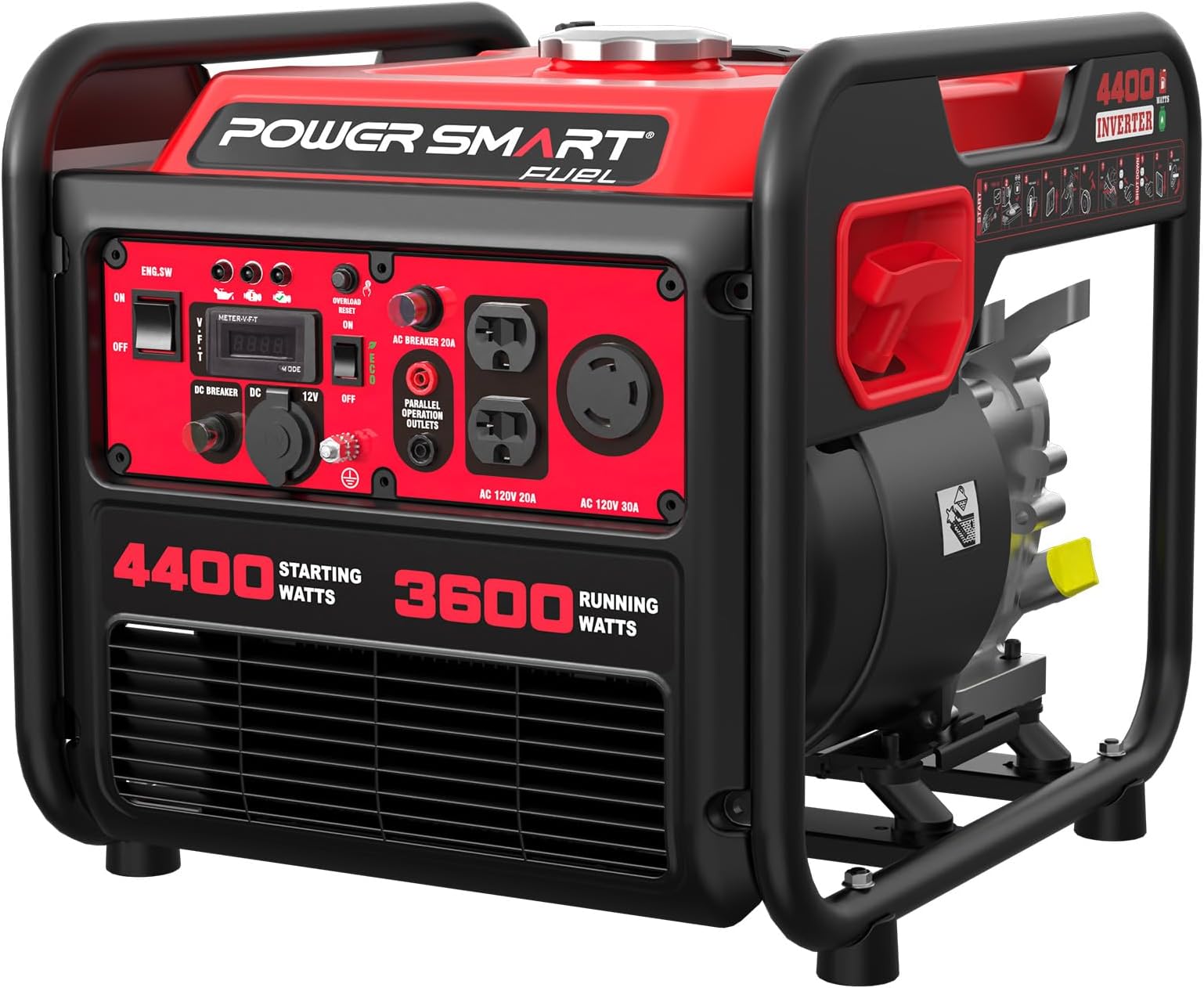 4400-Watt Portable Generator with Inverter Technology, 30 amp for Home Use and Emergency Backup, 2025 EPA Compliant