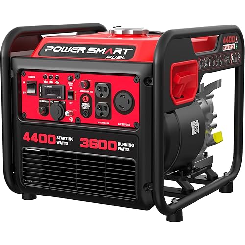 PowerSmart 4400-Watt Portable Generator with Inverter Technology, 30 amp for Home Use and Emergency Backup, 2025 EPA Compliant