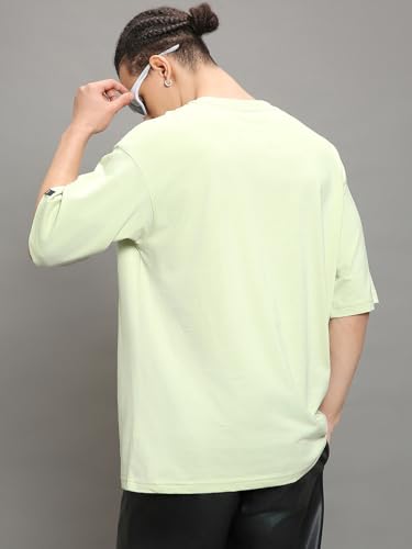 Image of Bewakoof Men's Graphic Print Oversized Fit T-Shirt