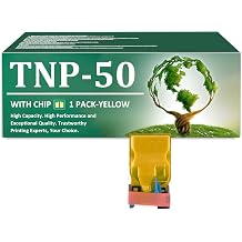 TNP50 Toner Cartridges Compatible for Konica Minolta TNP50Y A0X5234 Yellow Cartridges with Chip Fit for Konica Minolta Bizhub C3100P Printers,1 Pack