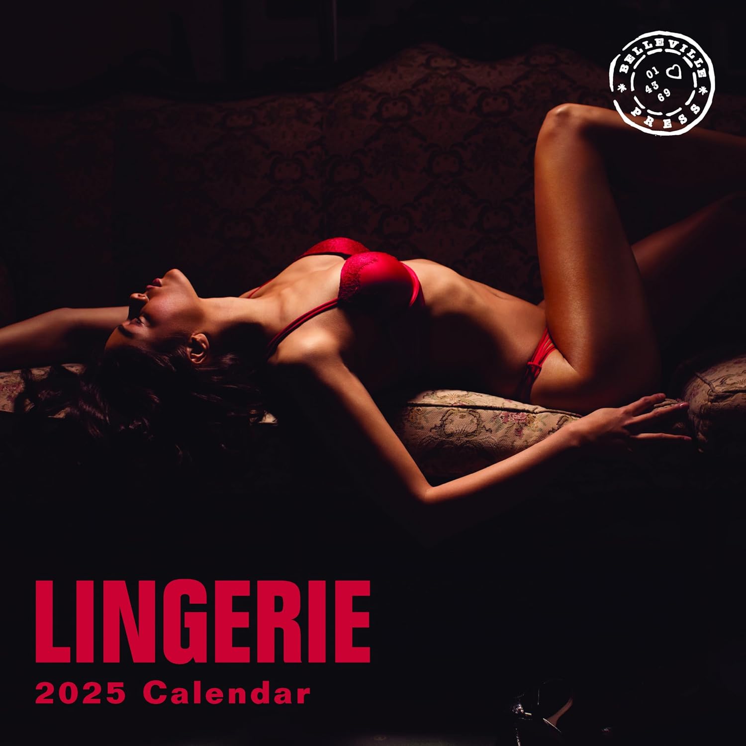 2025 Lingerie Monthly Wall Calendar by Bright Day, 12 x 12 Inch