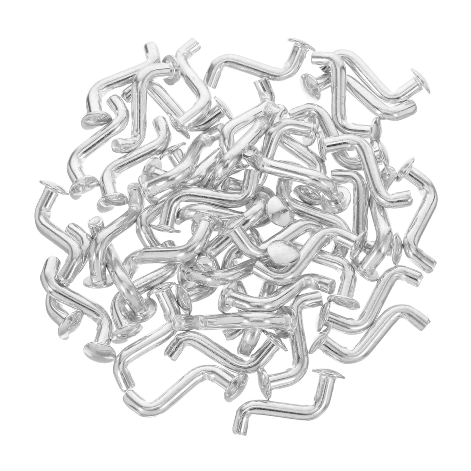 Ciieeo 50pcs Heavy Duty Safety for Pallet Racking S Type Safety Bolt for Enhanced Stability Warehouse Shelving Galvanized Metal Accessory