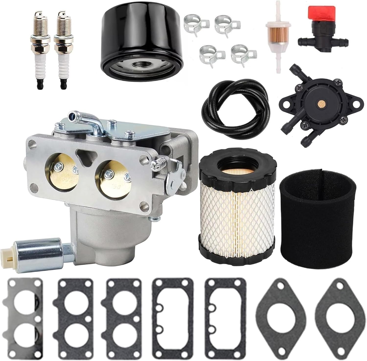 Z535M Z535R Z625 Carburetor for John Deere EZtrak Zero Turn Mower with Spark Plug Oil Filter Air Filter Fuel Pump