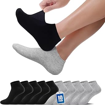 10 Paia Calzini Corti Uomo/Donna - Calze In Cotone Sportive Per Running, Tennis E Giornaliero - Foto 11