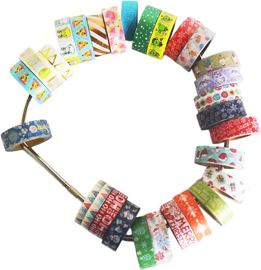 Washi Tape Storage Ring by Tanpopo Art | Durable Stainless Steel Ring Storage for Easy Organizing of Tapes| 8 Inches Diameter [Ring only, Tapes not included]