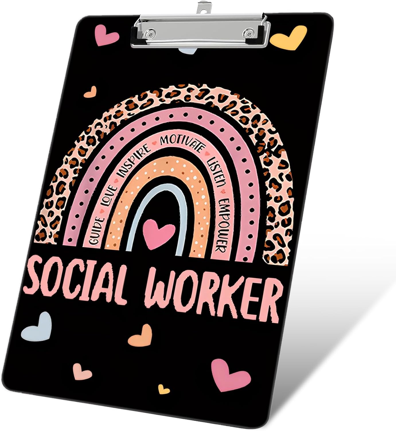 Plastic A4 Clipboard, Cute Fashion Clipboard Decorative, 12.2" x 8.7"