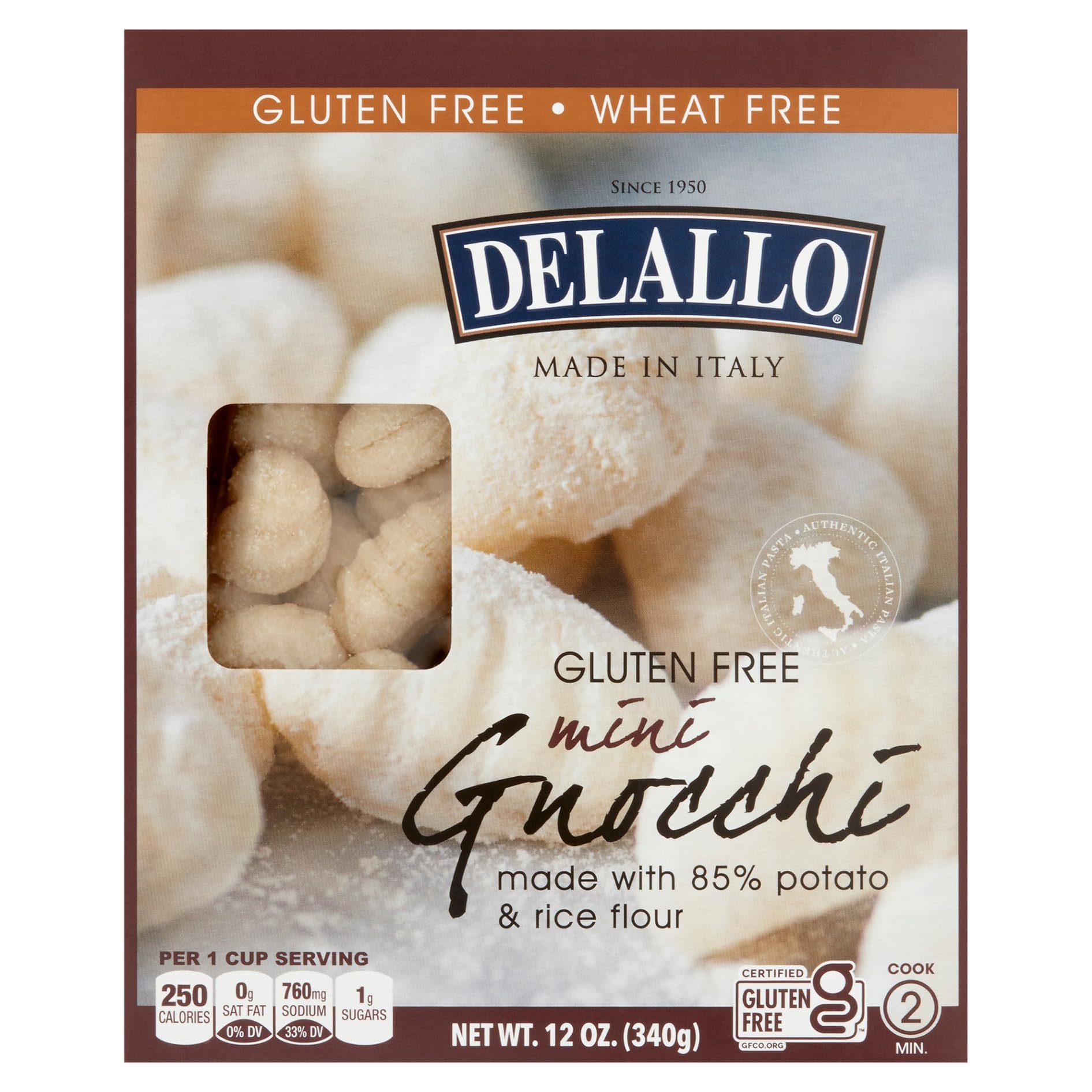 DeLallo Gnocchi, Gluten-free, 12 oz