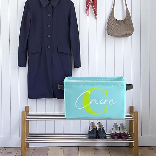 Miniatura 5 de Cesta de regalo personalizada con nombre, caja de juguetes de almacenamiento personalizada para niños, organizador de cubos de almacenamiento