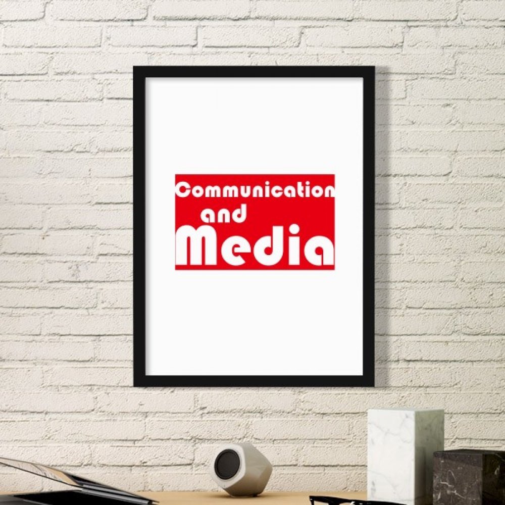 Affiche Major Communication cadre noir Medium pour décoration bureau moderne
