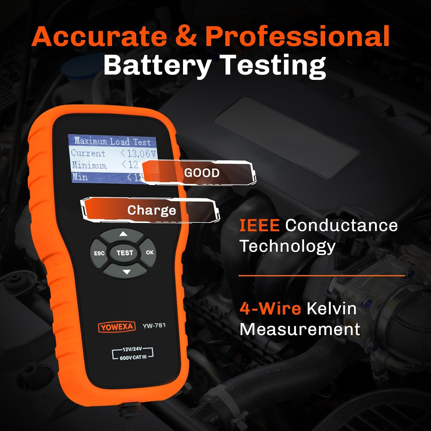 EC-280 Paint Thickness Gauge and YW-781 Car Battery Tester