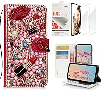 Vista 9 de STENES Bling SSBLDwCPSeries-4 - Funda de piel con tapa y protector de cable, diseño 3D