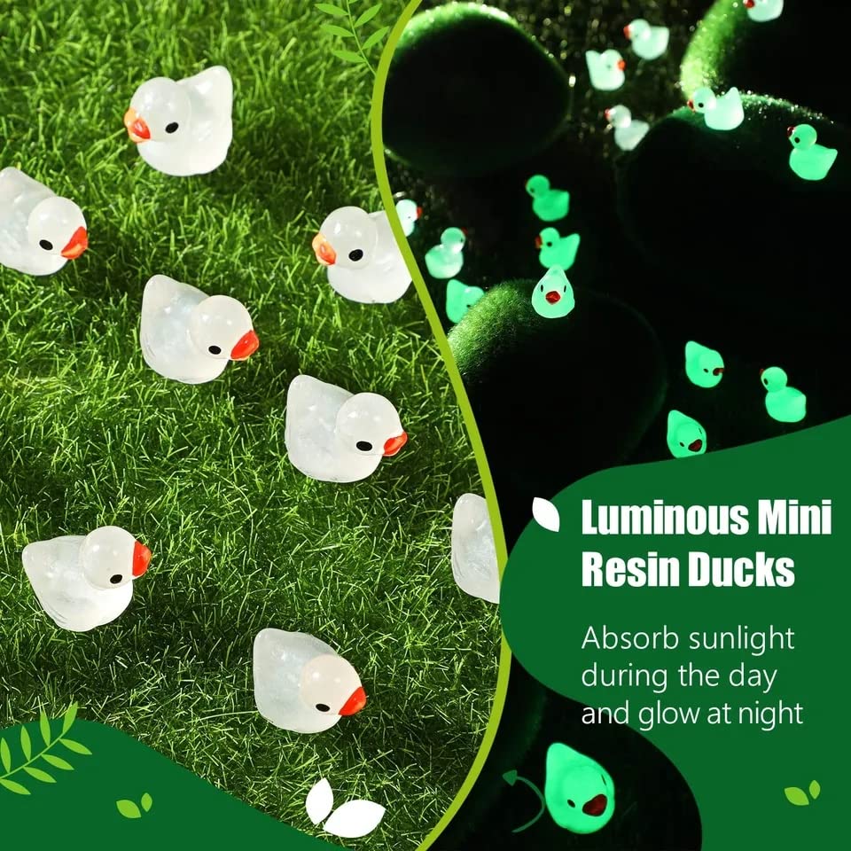 Chocozone Pack of 20 Cute Rabbit Miniatures Garden Decoration Gifts Home Decor Garden Decor (Luminous Rabbit) - Image 5 thumbnail