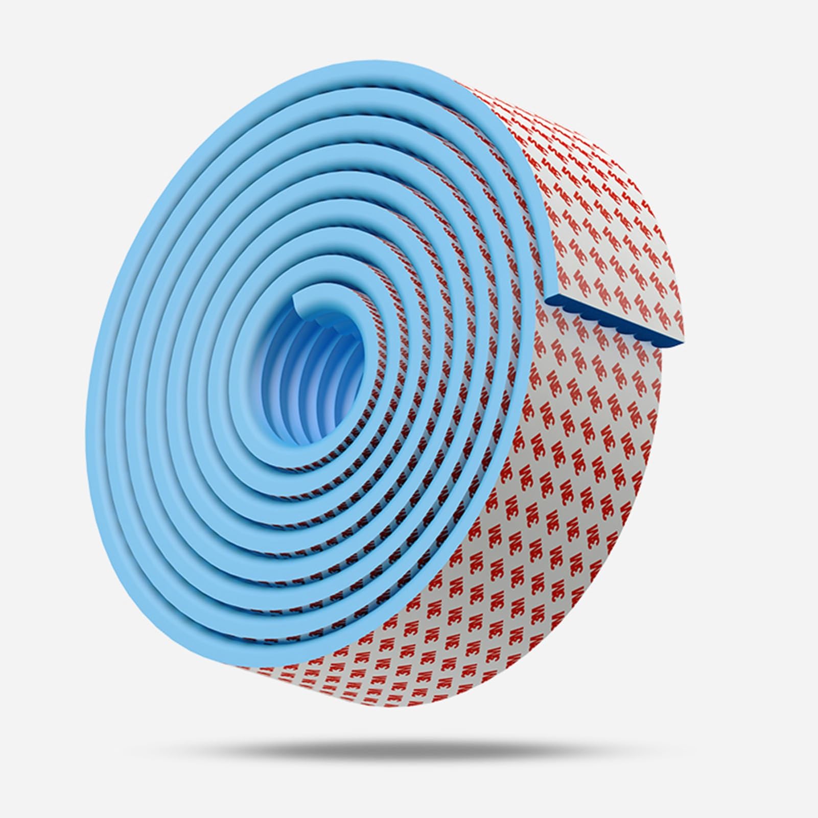 Protezione per Bordi, paraspigoli per mobili e paraurti di Sicurezza per Bordi, Cuscino per paraurti Impermeabile per mobili da Tavolo con Angoli acuti (Blu 200 cm)