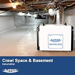 ALORAIR Basement/Crawlspace Déshumidificateur 198 PPD (Saturation), 90 Pinces (AHAM), 6 Garantie limitée ans, Pompe à condensation, Défrostage automatique, Évaporateur de tubes en alliage de terre rare, Télécommande (optionnel)