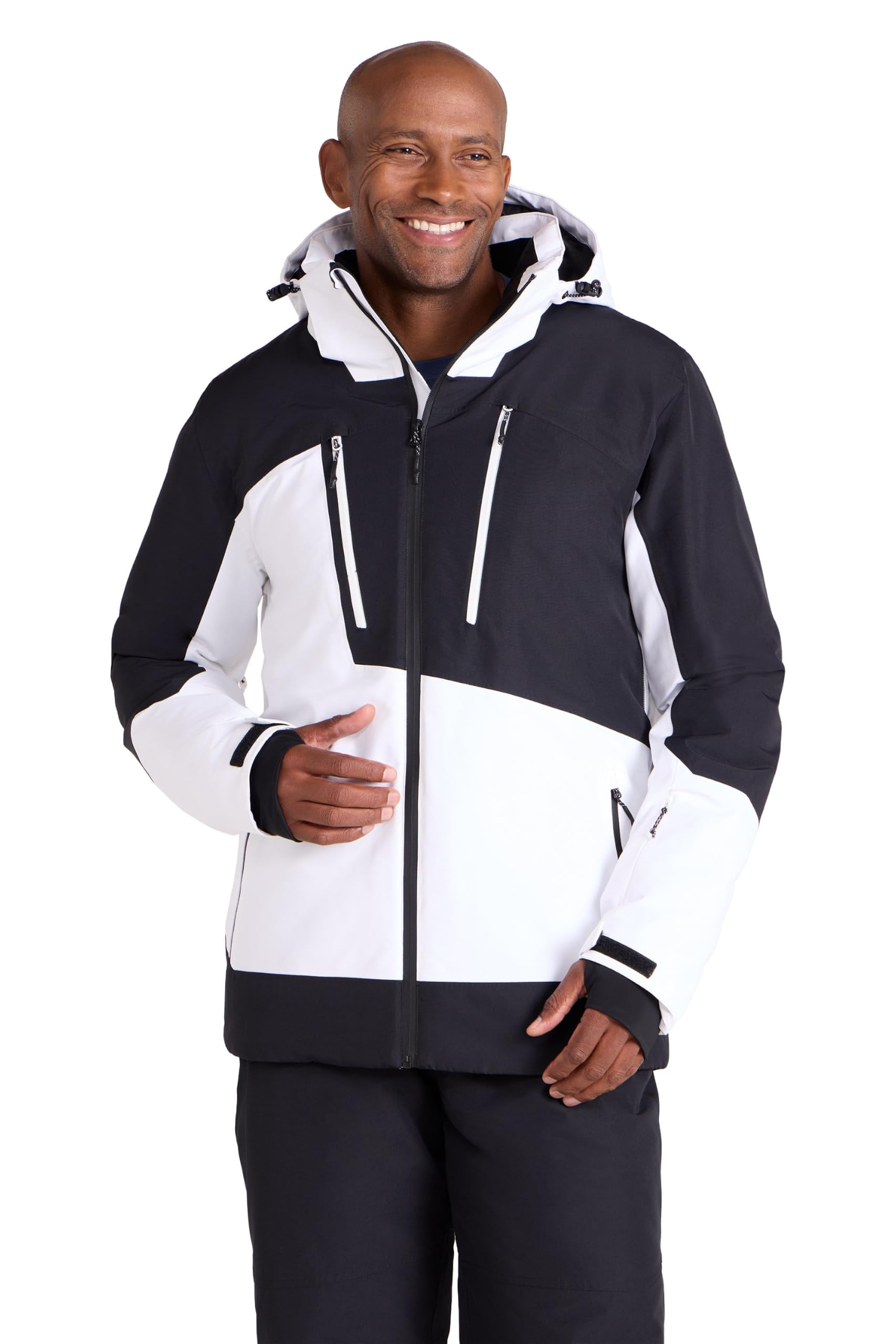 Mountain Warehouse Supernova Mens Ski Jacket - Warm, Breathable, Waterproof & Padded Coat, Thermal Tested -30°C - Best for Autumn, Winter, Skiing, Winter Sports Off White XXL