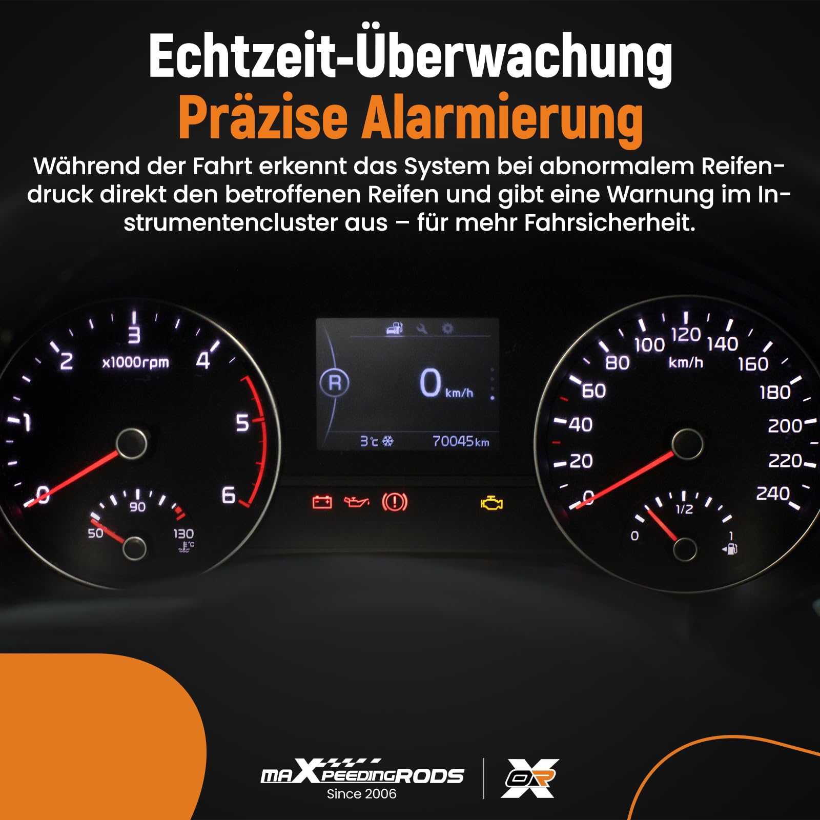 maXpeedingrods A4479050500 Lot de 4 Capteur de Pression des Pneus T.PMS pour Mercedes-Benz Vito & V-Class pour Classe V (W447), Vito Panel Van,Vito Tourer R.D.K.S pour Capteur (433 MHz)