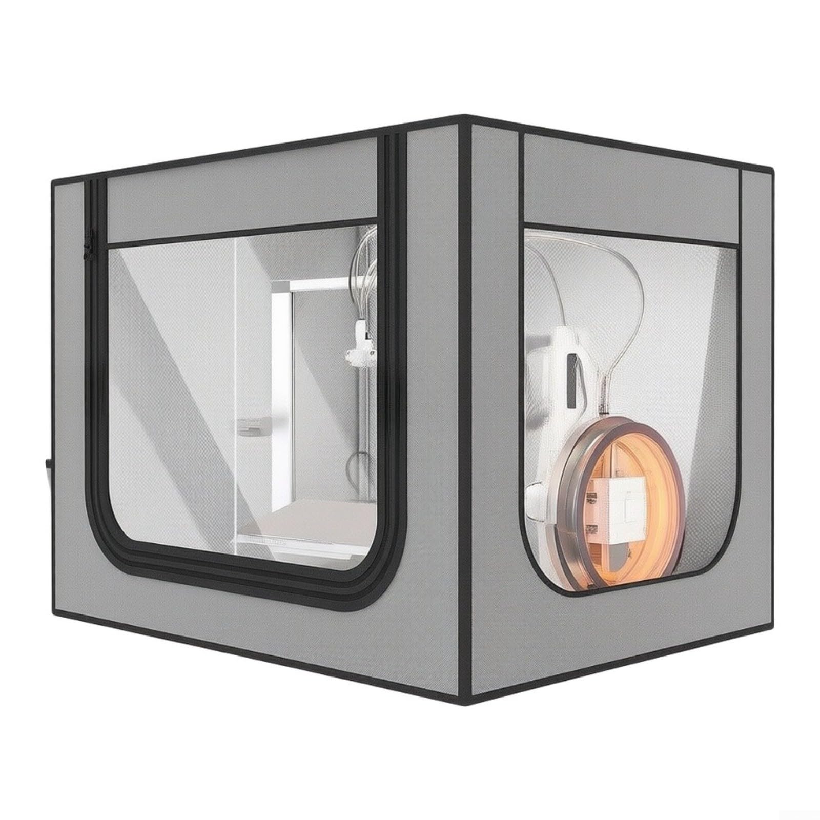 3D-Drucker-Gehäuse 58x80x58 cm für A1, staubdicht mit Abluftöffnung