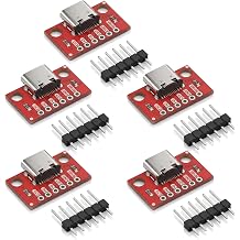 5 Pcs USB C Breakout Board Type-C Breakout Board Serial Basic BreakoutFemale Connector Type 16P
