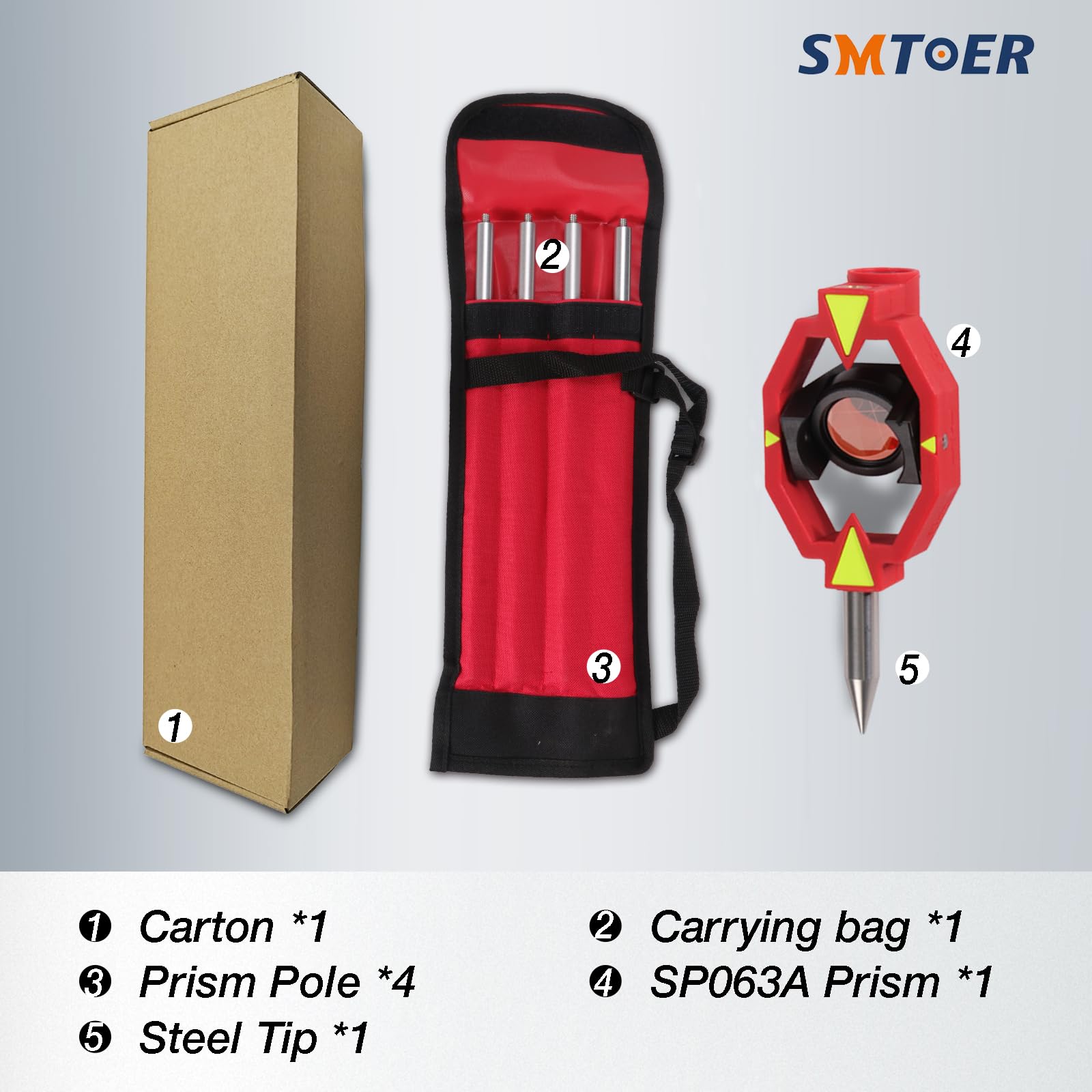 Amazon.com: Mini Prism Reflector with 4 Rods, 0 mm Offset Constant
