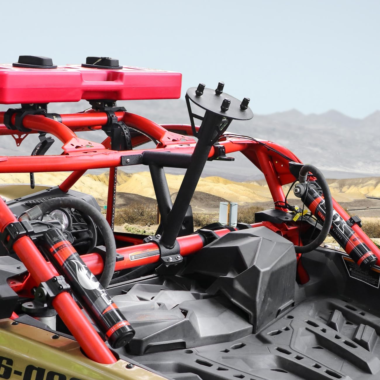 Heavy Duty Metal Spare Tire Mount Storage Rack,Spare Tire Carrier Holder Compatible with for 2017-2023 Can Am Maverick X3 X3 Max Turbo R RR 64" and 72" Models Fits Holds Up to 34" Tire