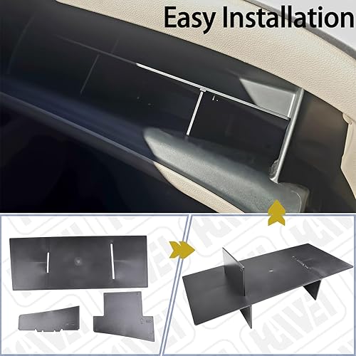 Miniatura 5 de Organizador de guantera compatible con Honda Pilot 2016-2022 / Ridgeline 2017-2022 2023/Passport 2019-2022 2023, bandeja de compartimento de