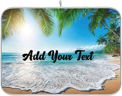 Vista 146 de Nautical Ocean Sea Turtle Dish Drying Mat for Kitchen Counter 18x24 in Starfish Retro Map Microfiber Drying Mats Absorbent Reversible Dish Pad Large