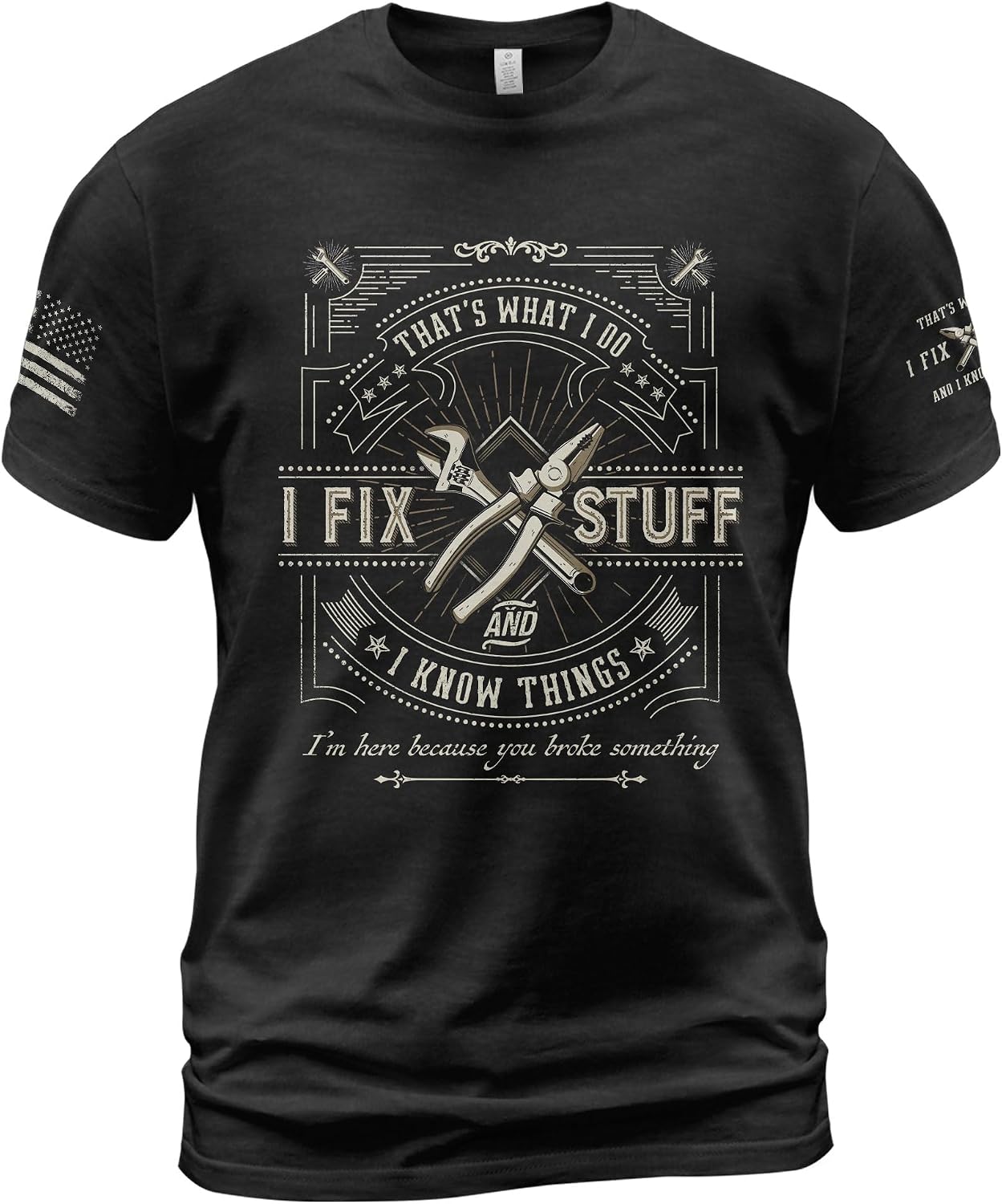 I Fix Stuff Shirt, Mens T-Shirt Know Things 2