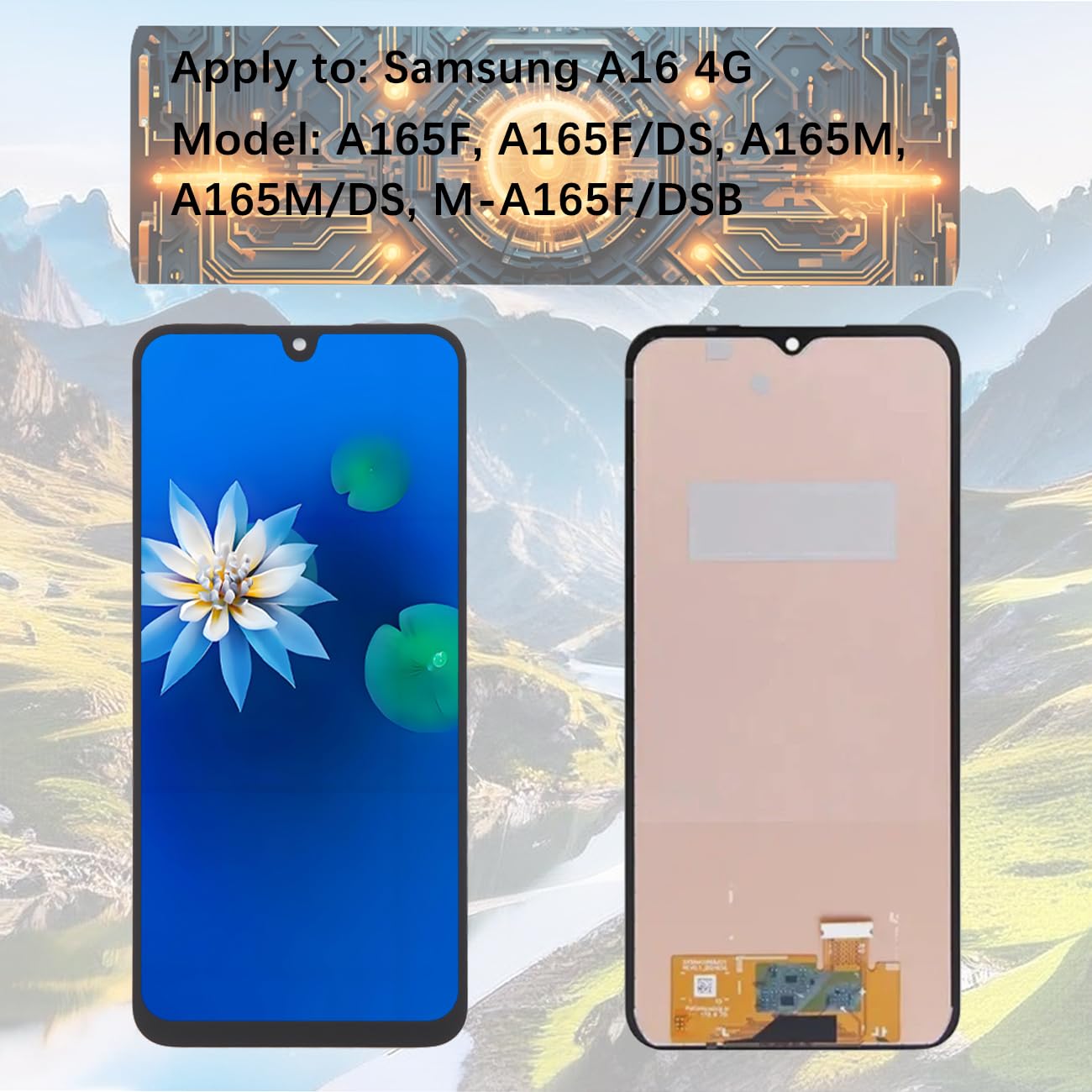 H&LYCYJ Pantalla de repuesto para Samsung Galaxy A16 4G TFT A165F A165F/DS A165M A165M/DS Pantalla LCD de repuesto con kit