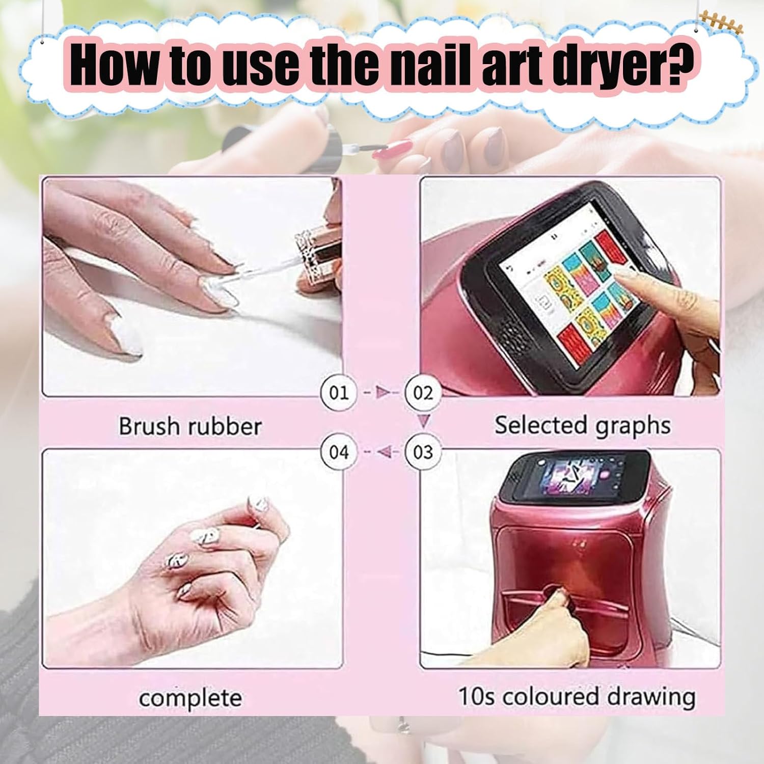 Feri* INAIL ネイルアートプリンター タッチスクリーン Feri* INAIL