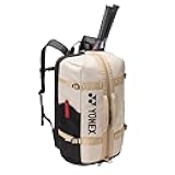 YONEX GEALOGIC Backpack - Unisex Tennis Sports Bag with Shoe Compartment YKK Zippers Chest Strap and Wide Back Opening System, 40L