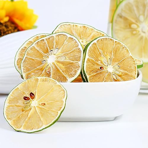 Miniatura 2 de JTEDZI Limas secas para cócteles, limas deshidratadas 3.52oz100g, rodajas de lima seca sin azúcar añadido
