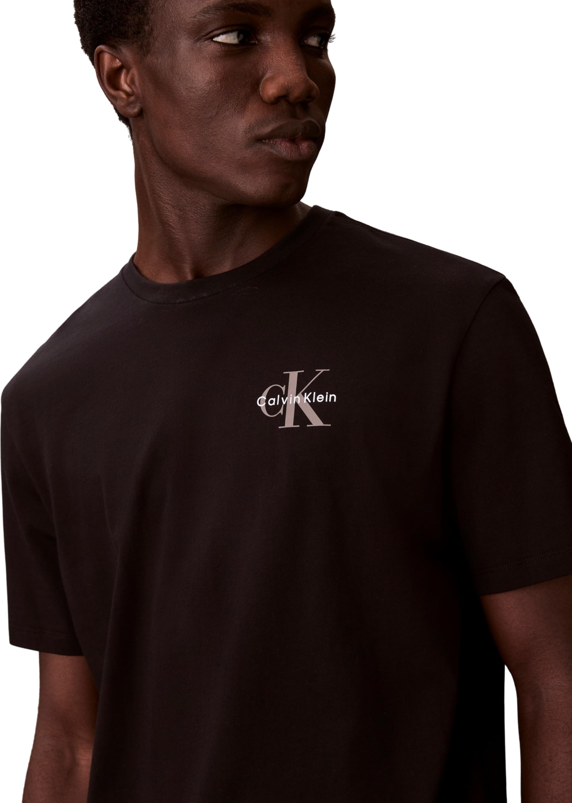 Calvin Klein SS 30s Classic Micro Monologo Te Lv04rf279g Magliette Uomo