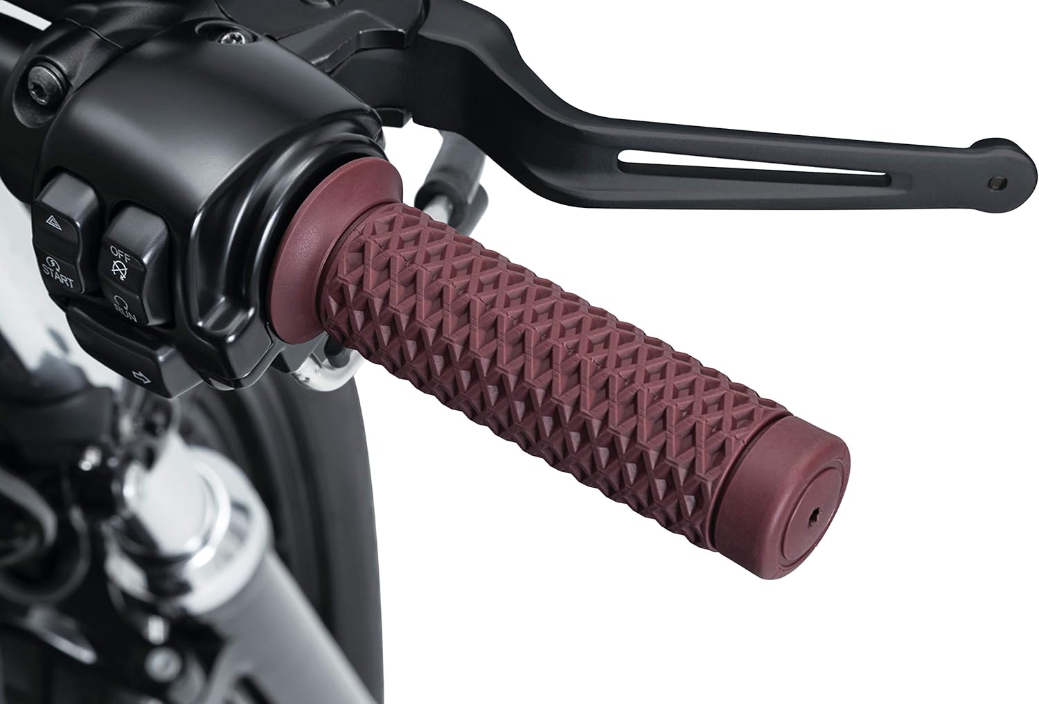 Kuryakyn 6595 Motorcycle Handlebar Accessory: Braaap! Grips Universal Fit for 1" Diameter Handlebars, Red, 1 Pair