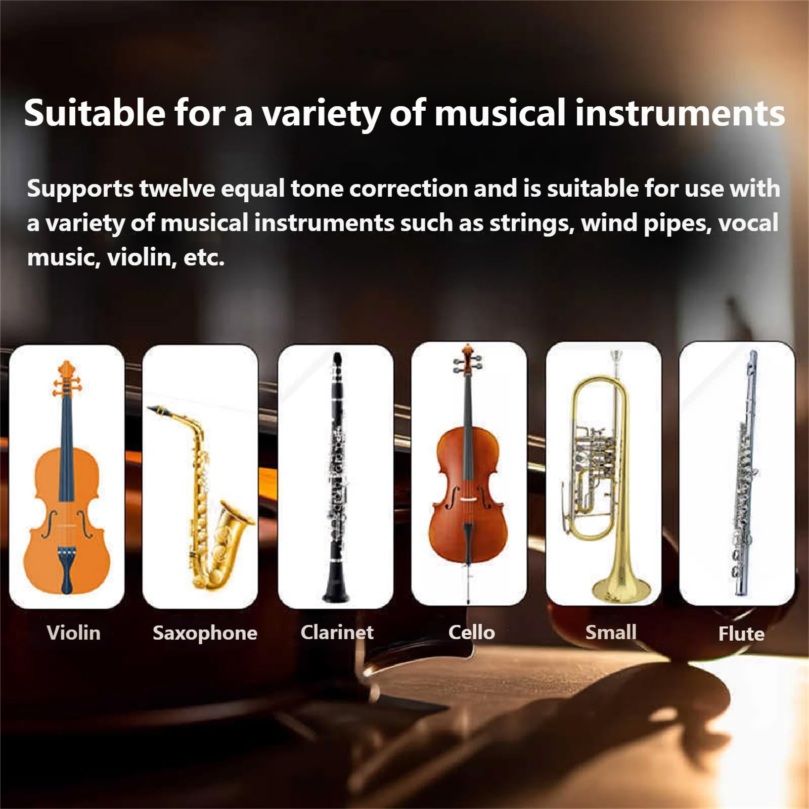 Sintonizzatore musicale portatile Metronomo ricaricabile con suono seguente e schermatura per più strumenti Facile da usare Metronomo Accordatore digitale