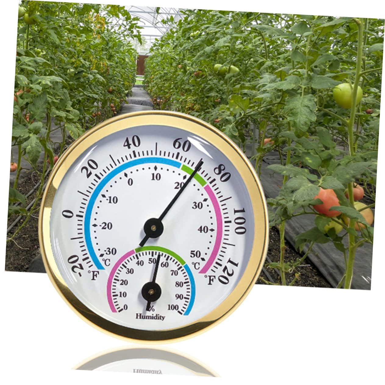 2Pcs Digital Hygrometer for Indoor and Outdoor Use Accurate Temperature Gauge with Stylish Design for Home Office Greenhouse and Garden Monitoring