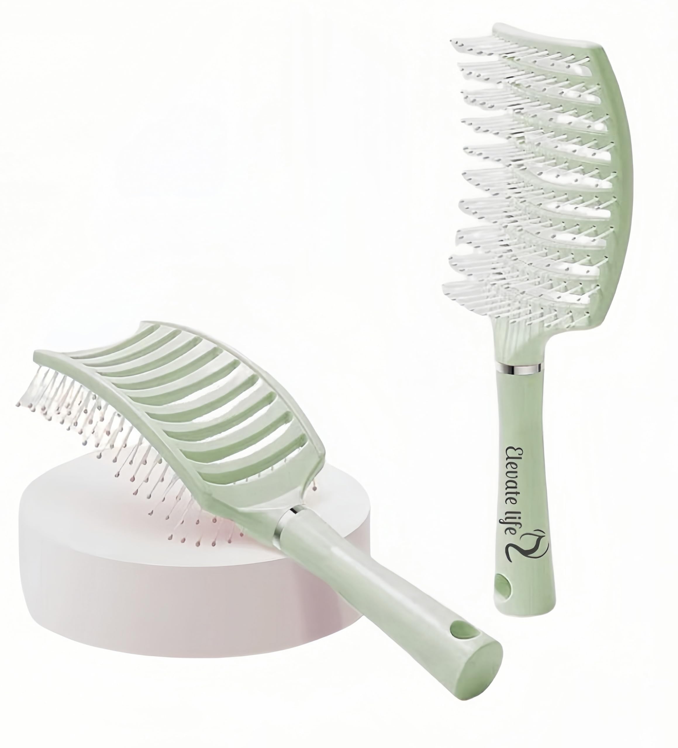 Amazon | Elevate Life ヘアブラシ スケルトンブラシ 敏感頭皮に優しい