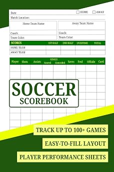 Soccer Scorebook