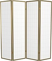 Vista 173 de Red Lantern Panel de ventana Shoji de 6 pies de alto, divisor de habitación de 3 paneles de palisandro