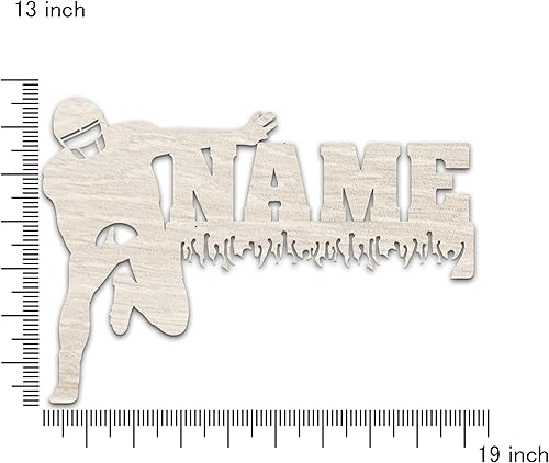 Miniatura 7 de Colgante de pared con luz nocturna LED, personalizado con tu nombre, ideas de regalo temáticas de jugadores de fútbol para niños, niñas, hombres,