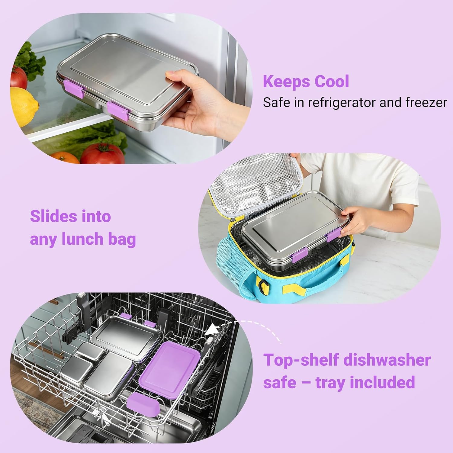 Stainless Steel Bento Box Leak Proof