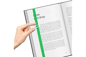 Elastic Bookmark for Reading, Page Tags for Any Books, Book Lovers, Students Teachers (Green)