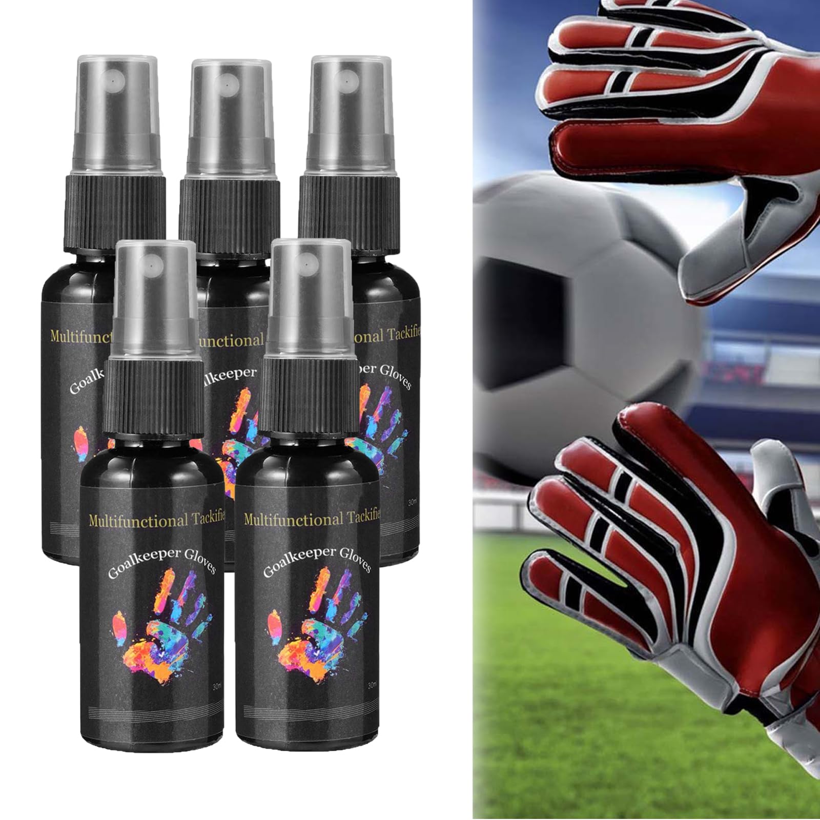 Allony 120 ML Gants de Gardien Adhesive Spray, Goalkeeper Gloves Grip Spray, Gant de Gardien de But Spray Adhérent, Améliorer Gants de Gardien L' adhérence Allony 120 ML Gants de Gardien Adhesive Spray, Goalkeeper Gloves Grip Spray, Gant de Gardien de But Spray Adhérent, Améliorer Gants de Gardien L' adhérence