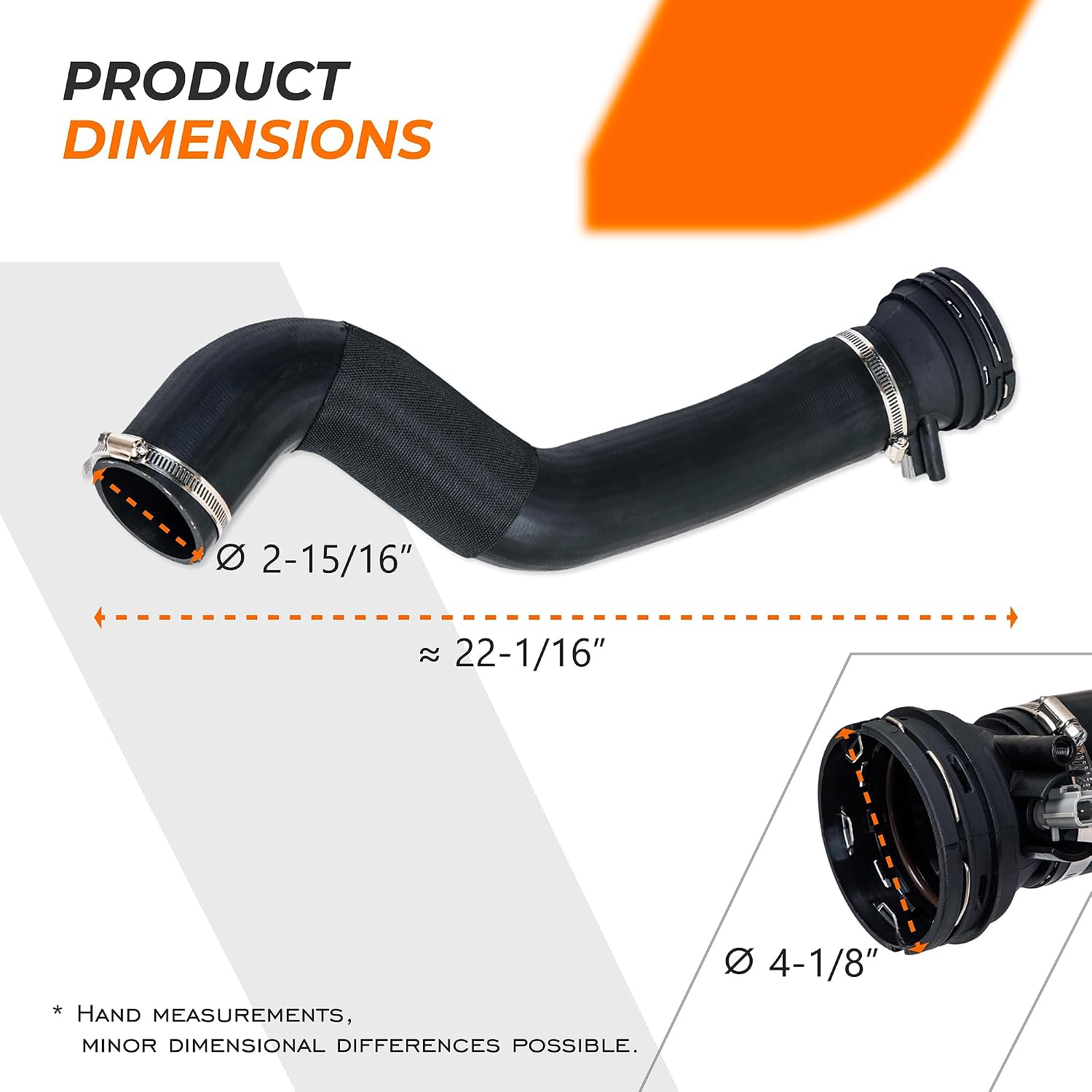 Upgraded Turbo Intercooler Outlet Tube Hose Pipe Compatible with Ford F250 F350 Super Duty 6.7L Powerstroke 2017 2018 2019 Replace HC3Z-6F073-B
