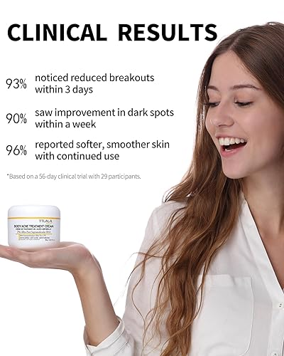 Miniatura 5 de Tratamiento para eliminar el acné de los glúteos, crema hidratante con ácido salicílico al 2%, aceite de árbol de té y hamamelis, tratamiento de