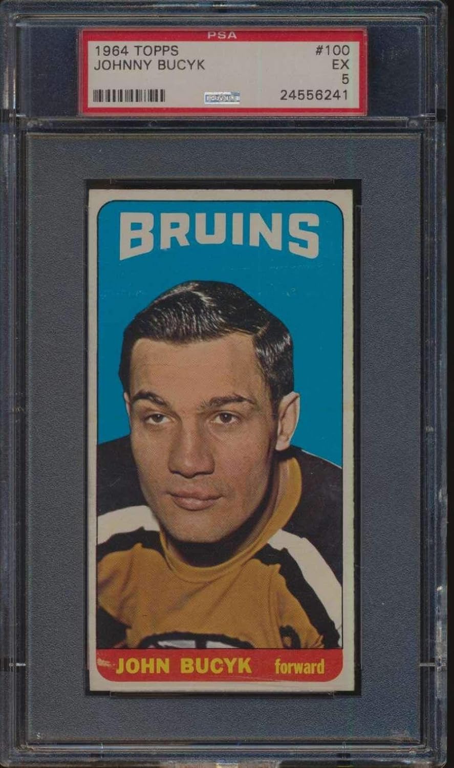 Sports Memorabilia 100 Johnny Bucyk HOF 1964 Topps